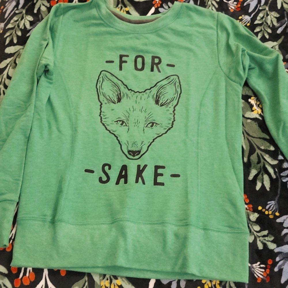 NWOT Funny Fox Sweatshirt